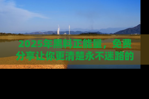 2025年黑料正能量，免费分享让你更清楚永不迷路的真相！