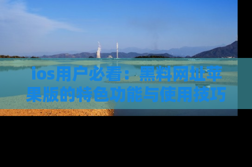 ios用户必看：黑料网址苹果版的特色功能与使用技巧详解