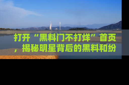打开“黑料门不打烊”首页，揭秘明星背后的黑料和纷争真相！