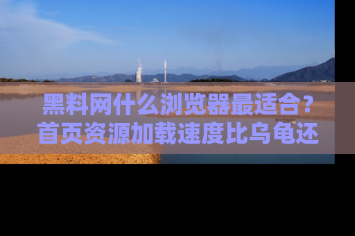 黑料网什么浏览器最适合？首页资源加载速度比乌龟还慢的体验真心吐槽！