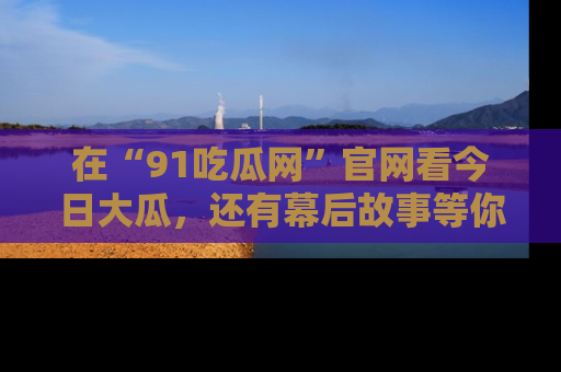 在“91吃瓜网”官网看今日大瓜,还有幕后故事等你来挖掘!