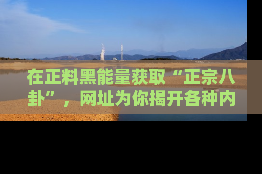 在正料黑能量获取“正宗八卦”,网址为你揭开各种内幕故事!
